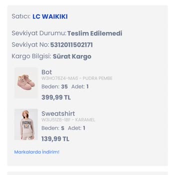 Sürat Kargo Kargonun Adresime Teslim Edilmemesi