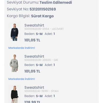 Sürat Kargo Kargonun Adresime Teslim Edilmemesi