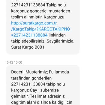 Sürat Kargo Kargonun Adresime Teslim Edilmemesi