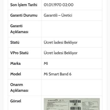 Ouno Service Ouno Mi Band 6 İncelemesi Sonrası Çözüm Bulunamaması!