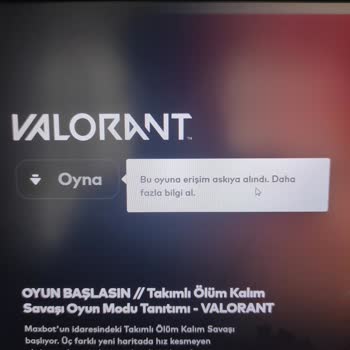 Valorant Hesap Erişim Problemi Ve Güvenlik Sorunu