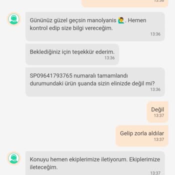 Trendyol Express Kargo Şirketi Getirdiği Ürünü 1 Saat Sonra Geri Aldı