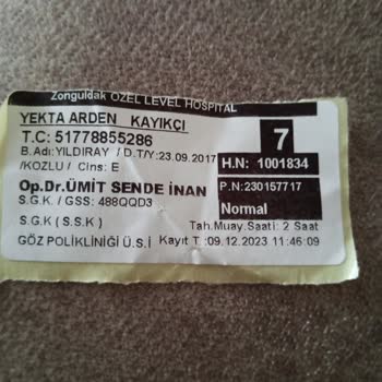 Özel Level Hospital Göz Doktoru Davranışı