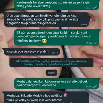 Stilzade Moda Kargom 29 Gündür Elime Ulaşmadı Bilgi Alamıyorum