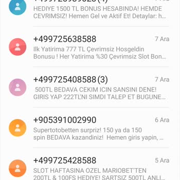 Pttcell Yurt Dışı Numaralardan Bahis Sitelerinden Gelen Mesajlar Hakkında