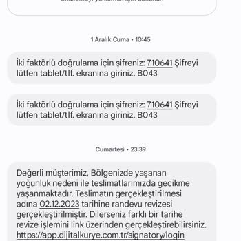 Dijital Kurye Pişmanlıktır. Böyle Bir Sistem Yok