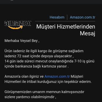 Amazon Da Eziyetli İade Problemi