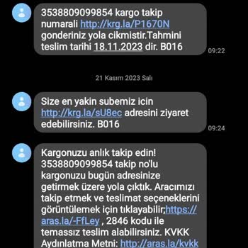 Aras Kargo Telefonum Kargoda Kayboldu