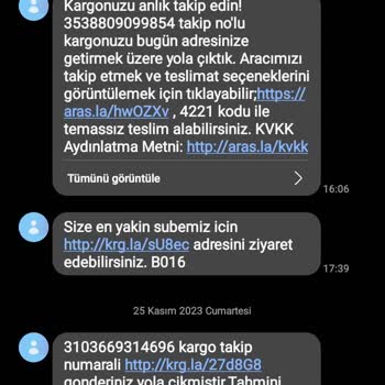 Aras Kargo Telefonum Kargoda Kayboldu