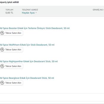 Amazon Hatası Temel İhtiyaç Sınırı Sebebiyle Kampanyamın Yanması...
