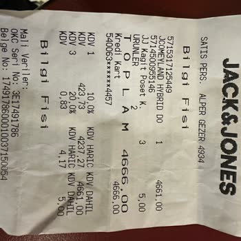 Jack & Jones Değişim Reddedilen Yeni Mont Hayal Kırıklığı