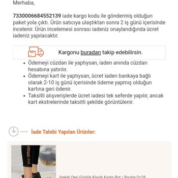 Trendyol Kargo Kaybı Ve İade Sorunu