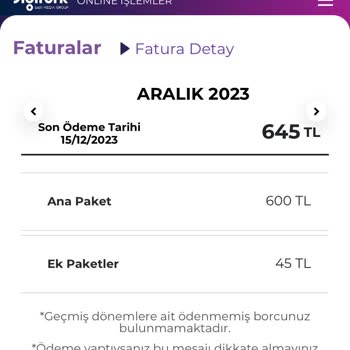 Digiturk Haksız Fatura İle Karşı Karşıyayım!