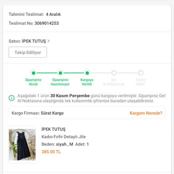 Sürat Kargo, Kargo Bir Haftadır Transfer Merkezinde