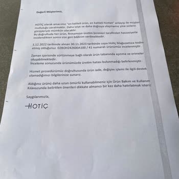 Hotiç Marka Bot Şikayeti