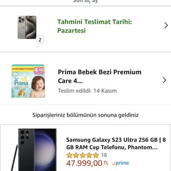 Amazon Bilgim Dışında Satış İptali Yapıldı