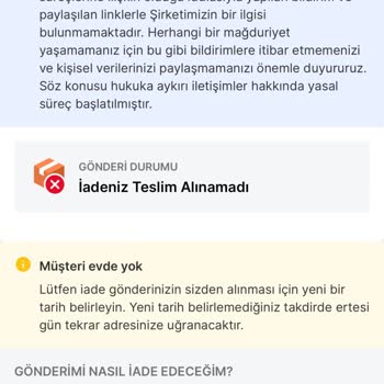Trendyol Express Adresime Gelmedikleri Halde Gelmişler Gibi İzlenim Yarattılar