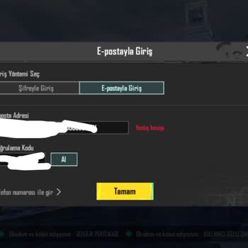 Oyun Hanem PUBG Mobile Random Hesap Giriş Sorunu