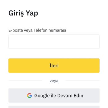 Binance Dijital Para Kısıtlama SMS