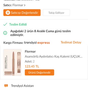 Trendyol Express Ürün Teslim Edilmedi