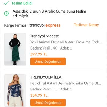 Trendyol Express Ürün Teslim Edilmedi
