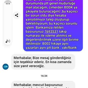 PTT Bank PTT Matik Ten VakıfBank Bankomatla Yatırdığım Para Hesaba Geçmedi