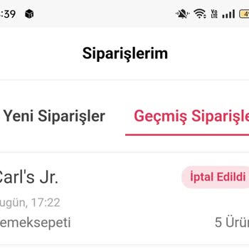 Yemeksepeti Siparişi 1 Saat Bekledik İptal Ettiler Para İadesi Alamadık