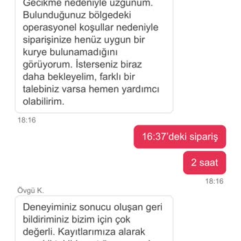 Yemek Sepeti Ücret İade Ve Sorumsuzluk