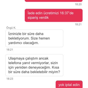 Yemek Sepeti Ücret İade Ve Sorumsuzluk