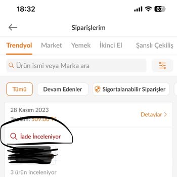 Trendyol Müşteri Hizmetleri Ve Müşteri Memnuniyeti Sıfır (0)