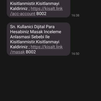BAŞAK-BİLGİ (sms) Farklı Adreslerden Gelen Linkler