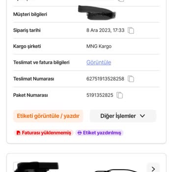 MNG Kargo Yeniyol Şubesinin Sorumsuzluğu