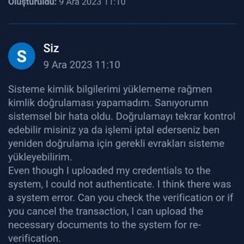 Stormgain Kimlik Doğrulama Sorunu