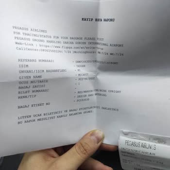 Pegasus Samsun Uçuşu İle İlgili Yaşanan Sorunlar Hakkında