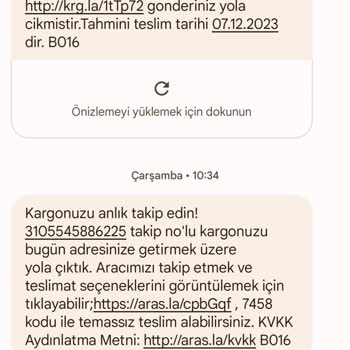 Aras Kargo Şirketi Kargomu Bulamıyor