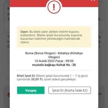 Obilet Hatalı Kupon Tanımlama Ve Sorumsuzluk