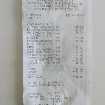 BİM Ürüne Ait Fiyat Tutarsızlığı