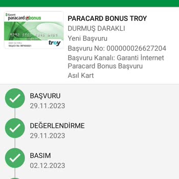 Garanti BBVA Kartımı Başkasına Teslim Etmiş