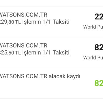 Watsons İade Ücretim Yatmadı