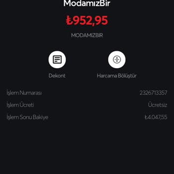 Modamizbir.com Ödemesini Yaptığım Alışveriş Yok