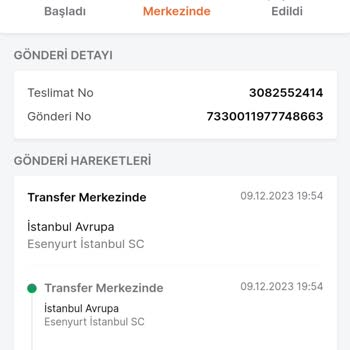 Trendyol Express Kargomu Dağıtıma Çıkarmadan İade Ediyor.