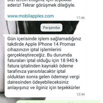 Vinus.telekom (Instagram) İcra İle Tehdit