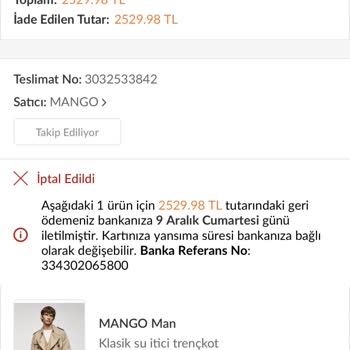 Mango Ürün Tedarik Sorunu.