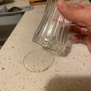 Paşabahçe Elysia Serisi Çay Bardağı Alttan Komple Kapak Gibi Açıldı