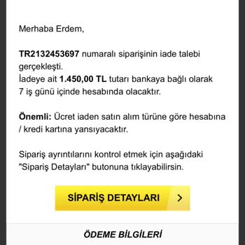 Özdilek AVM Decathlon Mağazası Ürün İadesi Geri Ödenmemesi