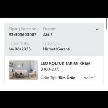 Vivense Garantiden Gelmeyen Koltuklar