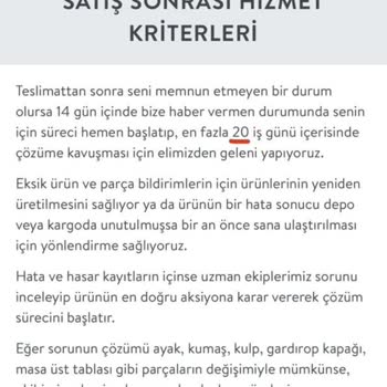 Vivense Garantiden Gelmeyen Koltuklar