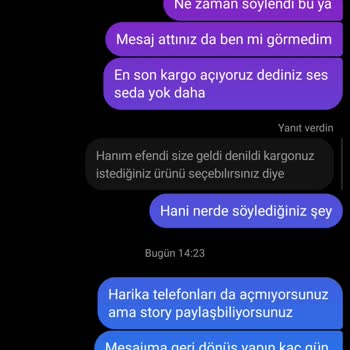 Butik Linaness Instagram Butiğinin Israrla Mesajlara Cevap Vermemesi Sorumsuzluğu