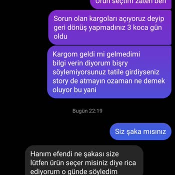 Butik Linaness Instagram Butiğinin Israrla Mesajlara Cevap Vermemesi Sorumsuzluğu