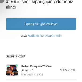 Oyun Konsolu Retro Dünyam Sipariş Verdim 1 Ay Olacak Hala Ürün Yok